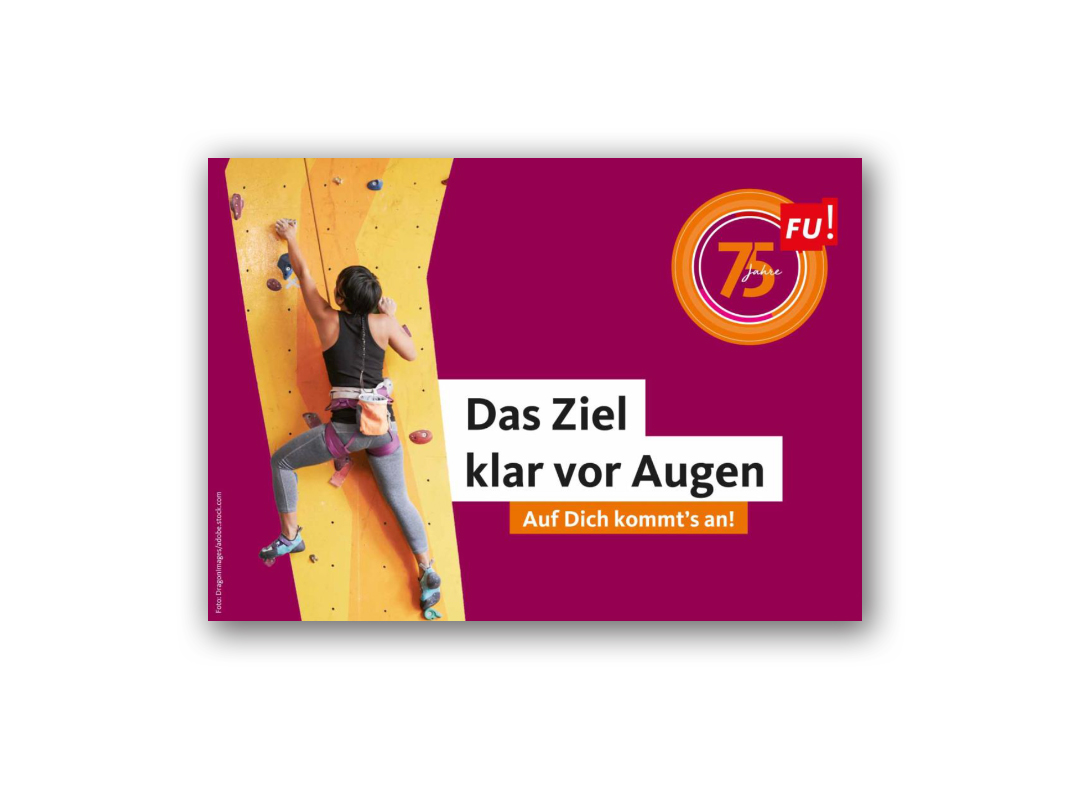 FU-Postkarte "Auf Dich kommt's an!"