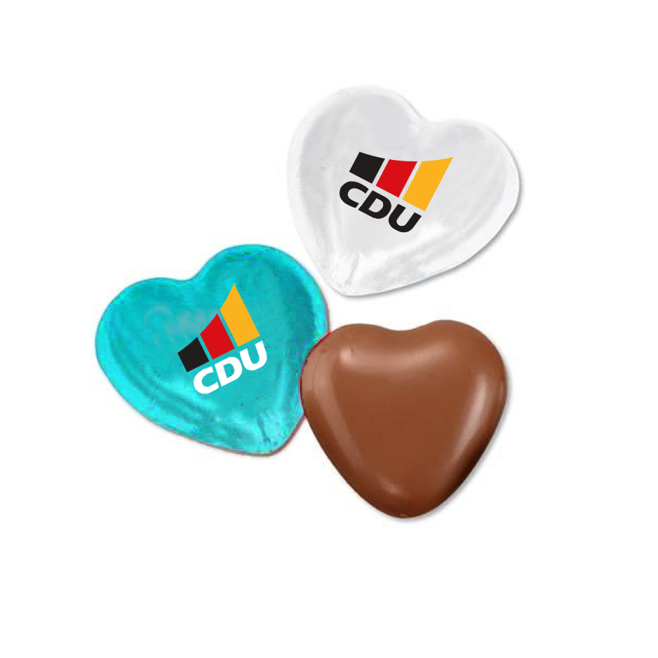 Schokoladenherz "CDU"