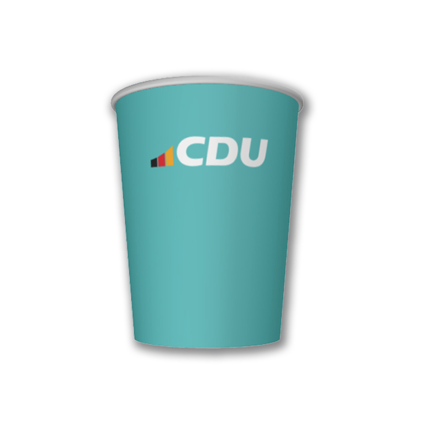 Kartontrinkbecher "CDU"
