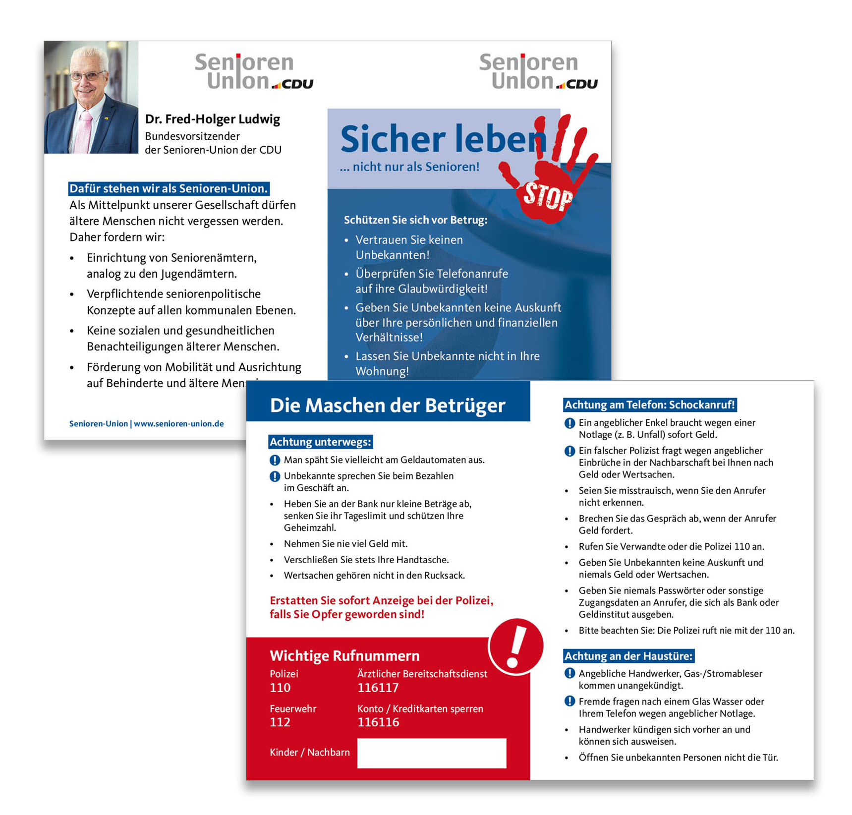 SU-Folder "Sicher leben"